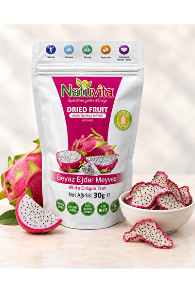Natuvita Kurutulmuş Beyaz Ejder Meyvesi Dilimi 30g
