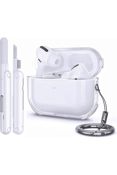 GENERAL Compatible AirPods Pro 3nd Generation Case Clear with Cleaner Kit, So...