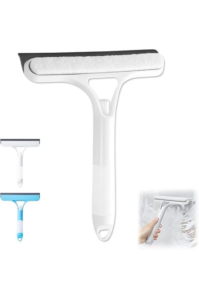 EXCEFORE 3-in-1 Window Cleaning Tool with Spray Bottle, Squeegee & Scrubber -...