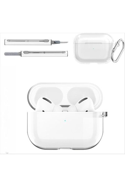 AXIYIBZI غطاء حماية شفاف من TPU لسماعات Apple AirPods Pro 3 2025، غلاف نحيف ش...