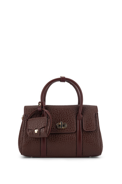 Tamer Tanca Women's Faux Leather Burgundy Shoulder Bag