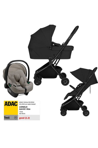 Lionelo Set Carucior 3 in 1, Lionelo, Sia Flex, Include landou pliabil pe cad...