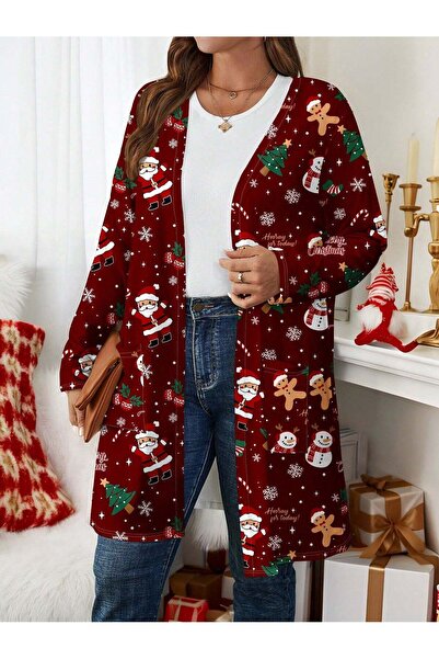 Sheya Cardigan, bordo - 2XL