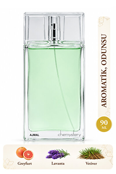 Chemystery EDP Erkek Parfüm 90 ml | Aromatik ve Odunsu | Greyfurt, Kakule, Lavanta, Vetiver