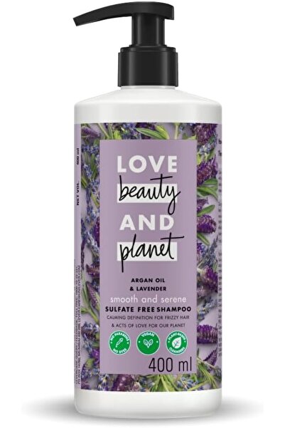 Love Beauty and Planet شامبو ناعم وهادئ بزيت الأرغان واللافندر خالٍ من الكبري...