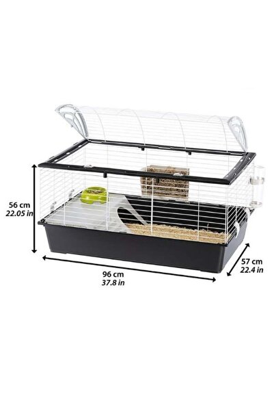 Ferplast Casita 100 Tavşan Kafesi 96x57x56cm