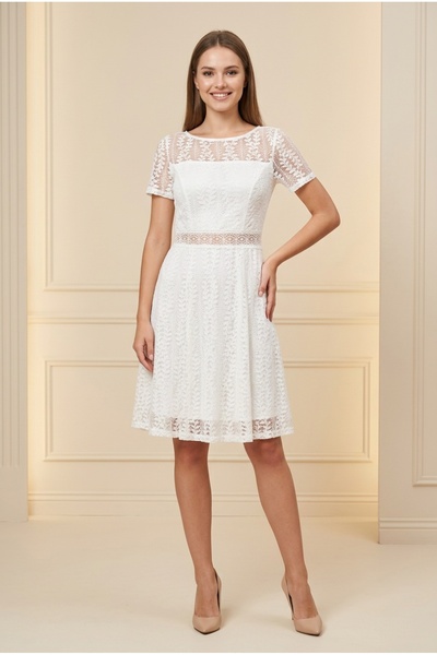 OEM Rochie scurta eleganta din dantela pentru femei, din bumbac cu maneci scu...