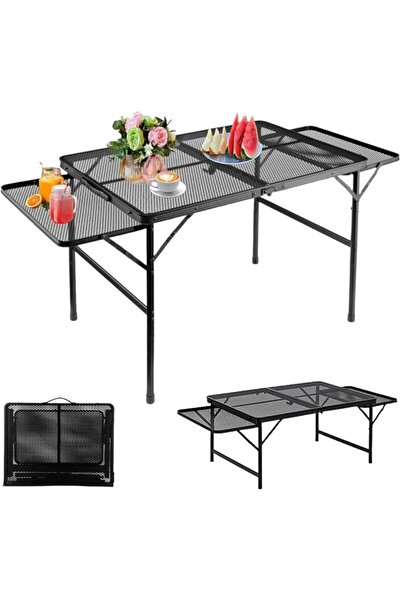 0TO1 TECH 0TO1 Folding Table with Extendable Wings - 1.35 m Aluminum Camping ...