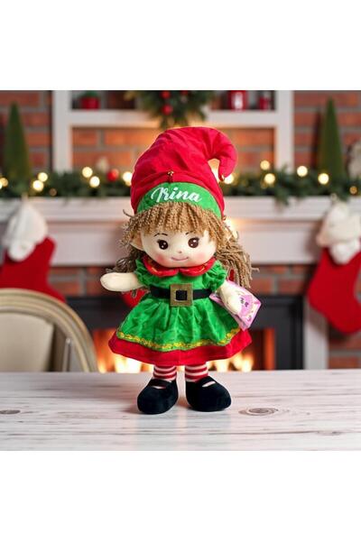Generic Brand Papusa Craciun Personalizata Muzicala 50 cm Elfina