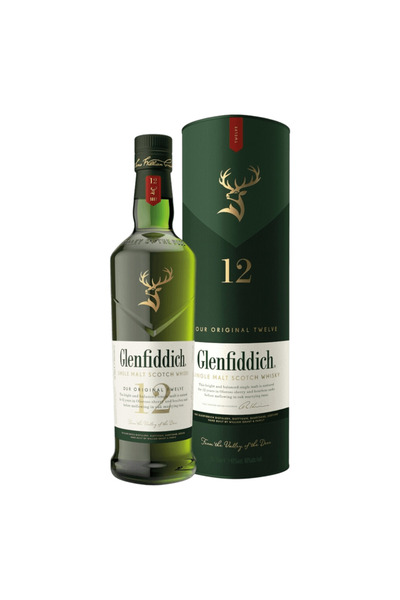 Glenfiddich 12YO, 0.7l + cutie cadou