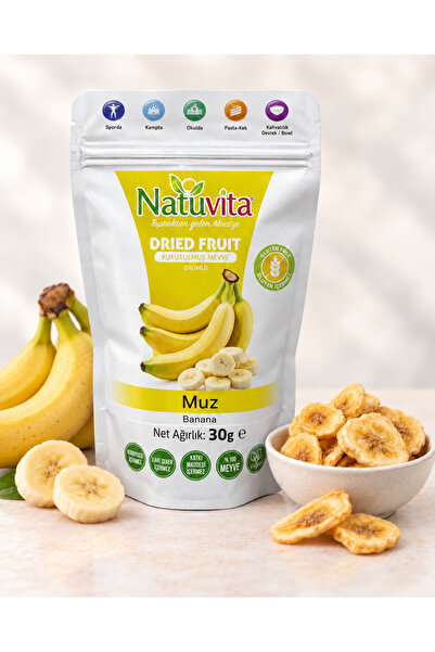 Natuvita Kurutulmuş Muz Dilimi 30g
