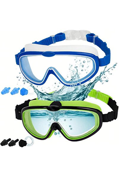 LYAROMIS 2 Sets of Children's Swimming Goggles, Suitable for Boys and Girls A...