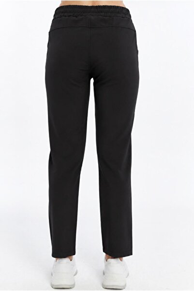 AXXEL Women's Black Woven Lycra Trousers-P2223Ta