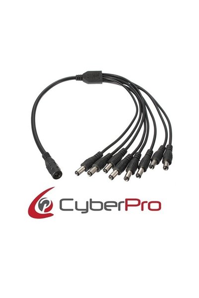 CYBERPRO CP-DCS8 Διακλαδωτής τροφοδοσίας DC 1 Θηλυκό σε 8 Αρσενικά