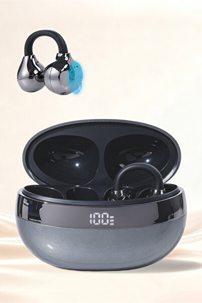 ISKU Open Ear Clip Headphones Wireless Bluetooth Earphones Bluetooth 6.0 OWS ...