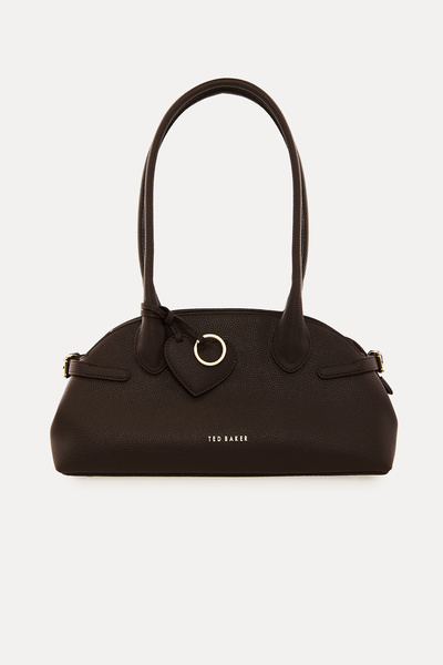 Ted Baker Acı Kahverengi Yanı Kemer Detay Oval Flotter Omuz Çantası