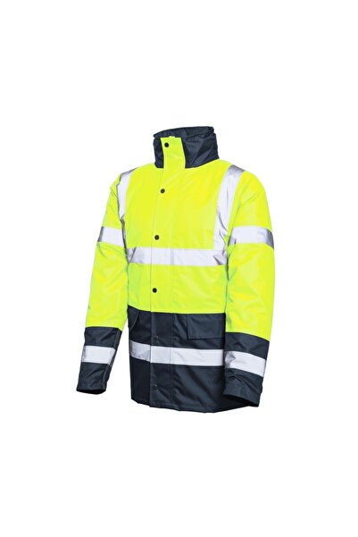 ACTIVEGEAR Νέον Ανακλαστικό Μπουφάν Εργασίας Κίτρινο-Μπλε 2XL HVNEOYXXL