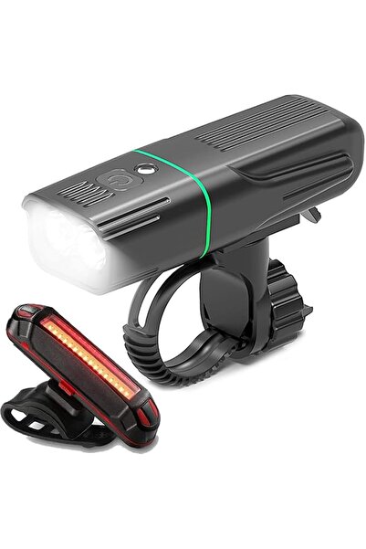 GENERAL Bike Headlight and Tail Light Set, USB Rechargeable bike light set, b...