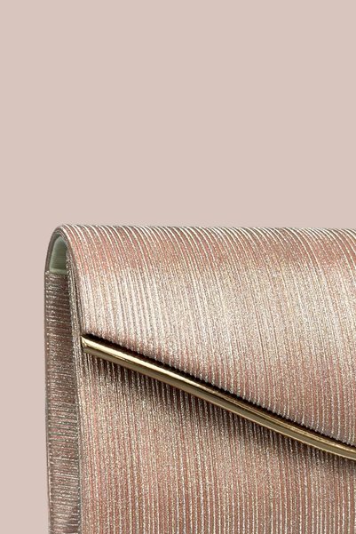 sermoda Evening Dress Bag - Chain Shoulder Strap Stylish Evening Bag Evening Dress Women's Bag Bronze Stnd Bronze
