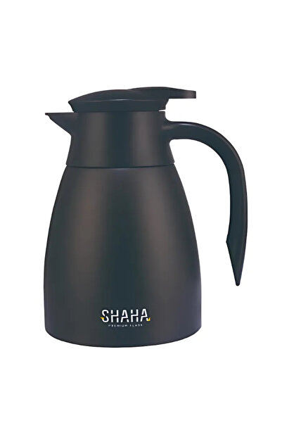 SHAHA Stainless Steel Thermos 1 Liter - Black