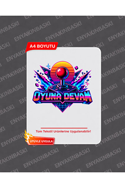 80'LER A4 DTF TRANSFER BASKI | Yüksek Kalite, Dayanıklı, Kolay Uygulama