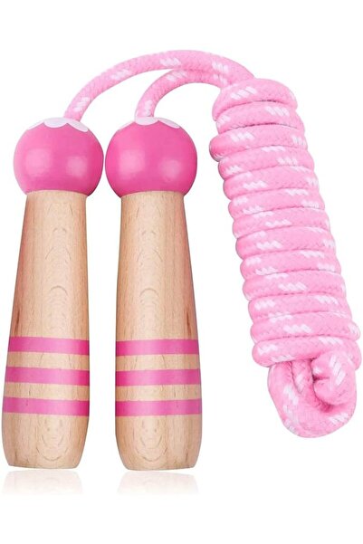 Arabest Jump Rope Kids - Adjustable Cotton Braided Skipping Rope with Wooden ...