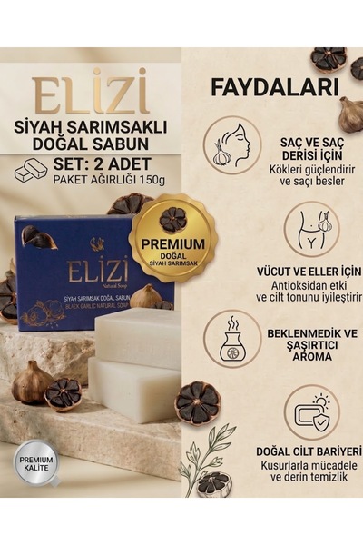 Siyah Sarımsaklı Doğal Sabun