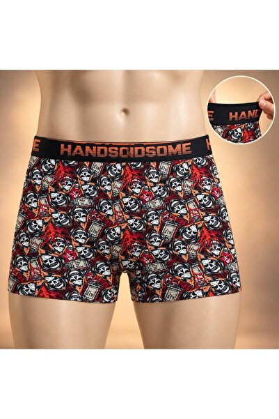 Softwearr Boxer cu model pentru bărbați, din Lycra, elastic și confortabil