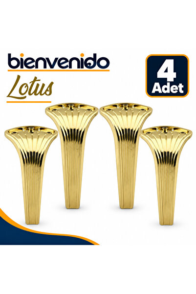 Bienvenido Lotus Lüks Mobilya Kanepe Tv Ünitesi Konsol Koltuk Ayağı 19 Cm Gol...