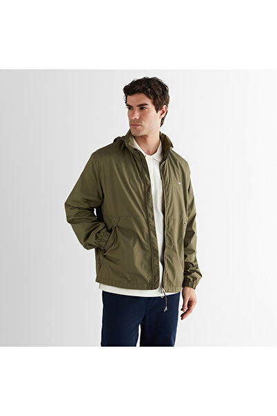 Gant Erkek Yeşil Regular Fit Kapüşonlu Rüzgarlık