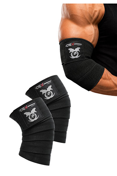 Dex Supports Knee Wraps Fitness Dizlik + Elbow Wraps Spor Dirseklik 2'li Paket