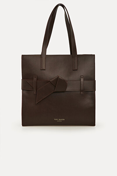 Ted Baker Kahverengi İkonik Fiyonk Alışveriş Çantası
