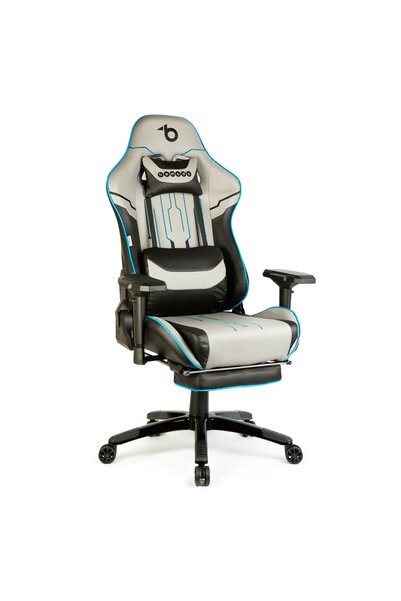 Bemada Scaun gaming ergonomic reglabil, cu suport picioare si perne, rabatabi...