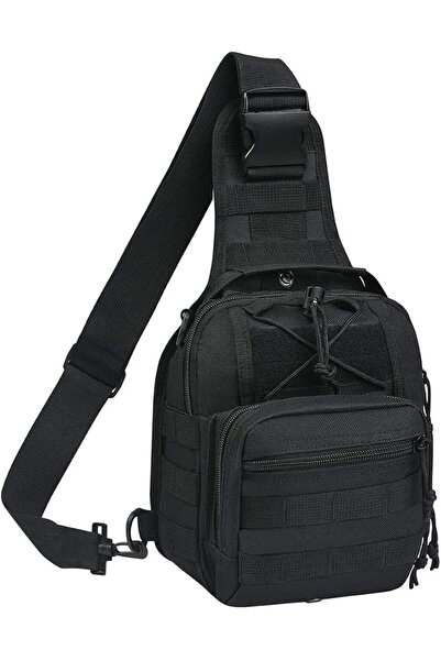 ELEPHANTBOAT ZORBES® Sling Bag for Men - Durable Oxford Cloth, 3 Zipper Compa...