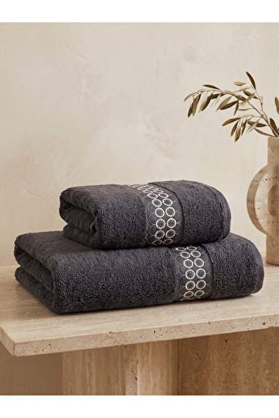 Dantela Nomad 2-Piece Embroidered Bath Towel Set