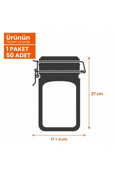 PALPAK Environmentally Friendly, Recyclable, Jar-Like, Lockable, Food Storage Bag (17X27 cm - 1000 ml) 50 Pieces