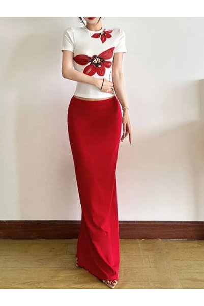 Generic Brand Regular Fit Women's Skirts Set