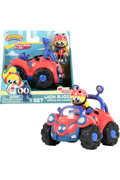 Bonkers Toys Genevieve's Playhouse Lady Buggy Vehicle