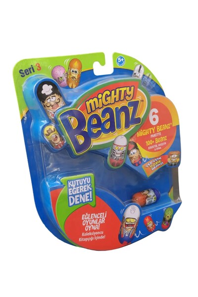 PlayZen Mighty Beanz Seri 3 6'lı Paket Oyuncağı 100+ Beanz 5+ Yaş