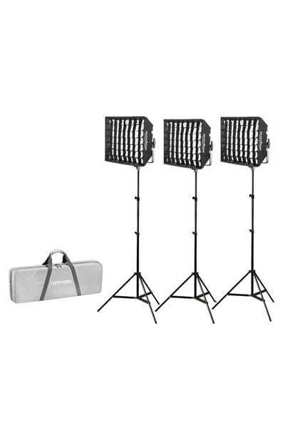 Godox LP600R K3 RGB 3'lü Softboxlı Panel LED Işık Kiti #FDCA28007