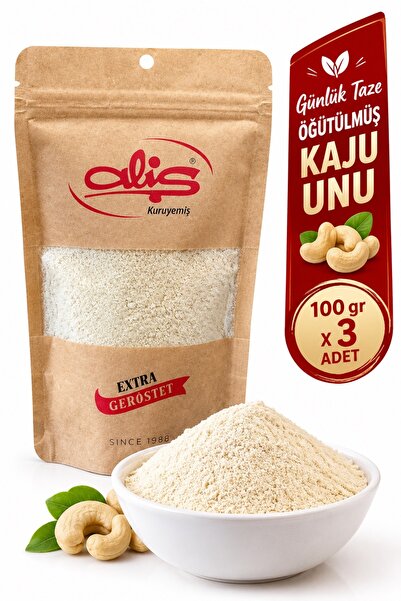 ALİŞ KURUYEMİŞ GLUTENSİZ KAJU UNU 300 gr ( 100 gr x 3 ADET )