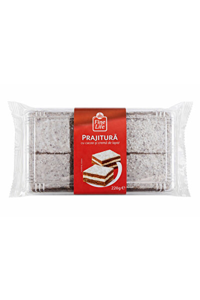Fine Life Tort cu cacao și cremă de lapte, Fine Life, 220 g