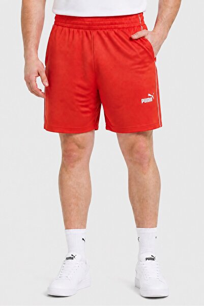 Puma Men Sportswear Fit Brand Logo 9 Inseam Outdoor Shorts, Burnt Orange