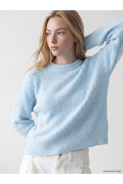LC Waikiki Crew Neck Oversize Women's Knitwear Sweater