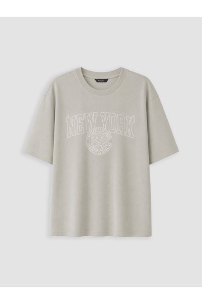 LC Waikiki Hanorac bărbătesc cu mânecă scurtă, imprimat NYC