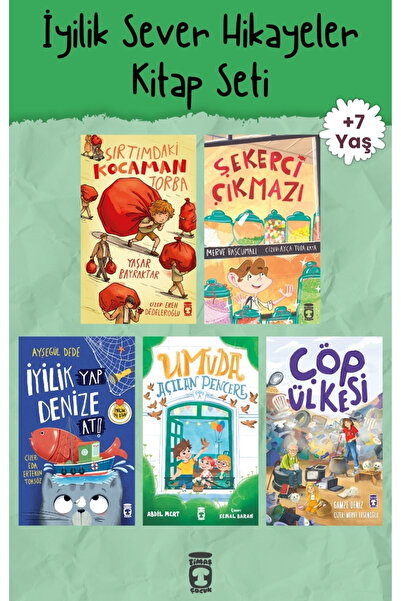 Timaş Çocuk İyilik Sever Hikayeler 5 Kitap Set - - 7-8 Yaş 2.-3. Sınıf - Sabı...