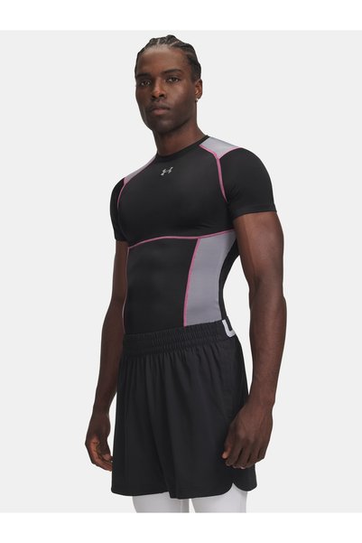 Under Armour UA HG Elite Comp SS - Tricou bărbătesc, Negru