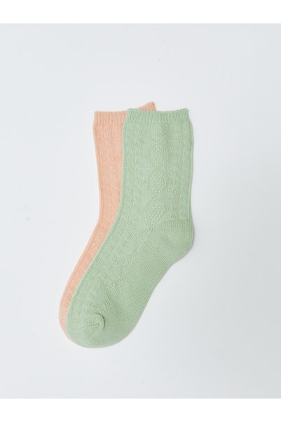 LC Waikiki Șosete scurte de damă cu model, pachet de 2