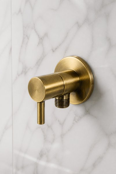 İSAOĞLU YAPI Eskitme Antık Taharet Musluğu Minimal Tasarım Pirinç Antik Banyo...