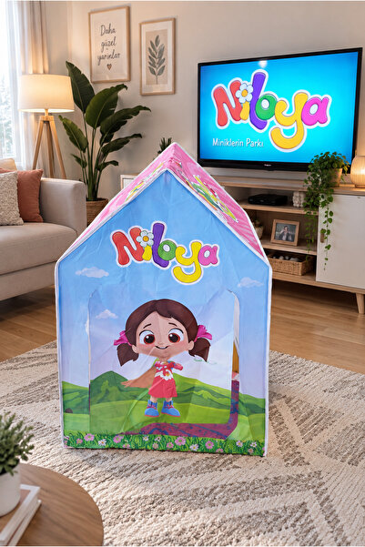 NUNU Niloya Çocuk Aktivite Çadırı 100x100x70 cm -Portatif Katlanabilir Ev Tas...